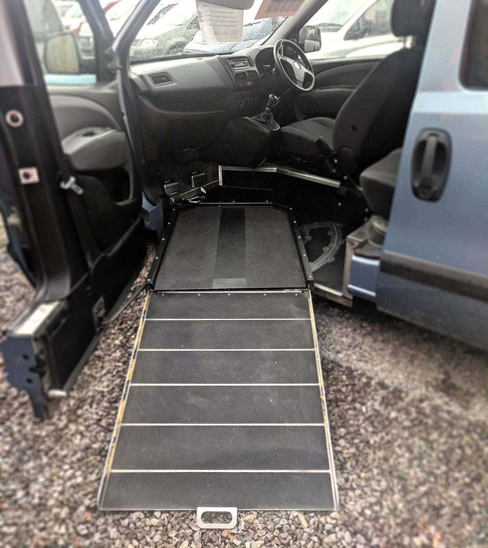 Up front wheelchair vehicle -