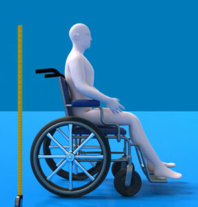height of wheelchair vehicle