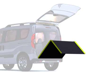 Bi-fold ramp