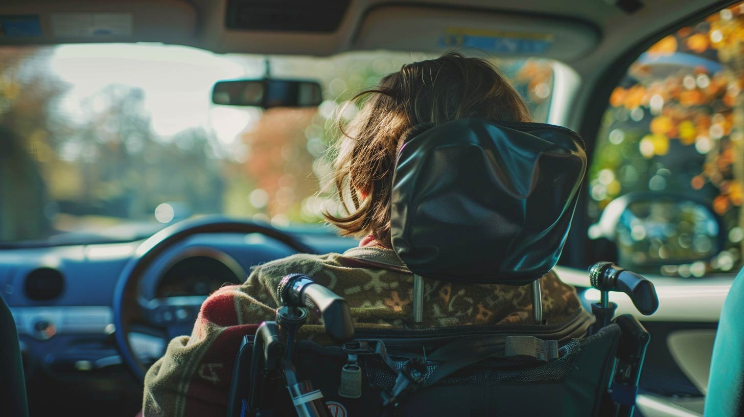 head restraints on wheelchair