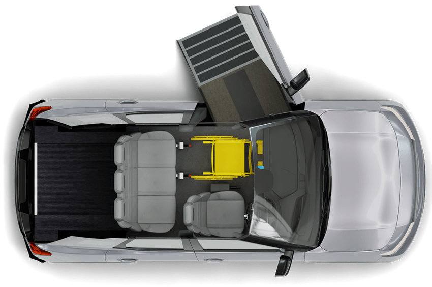 upfront wav with four seats
