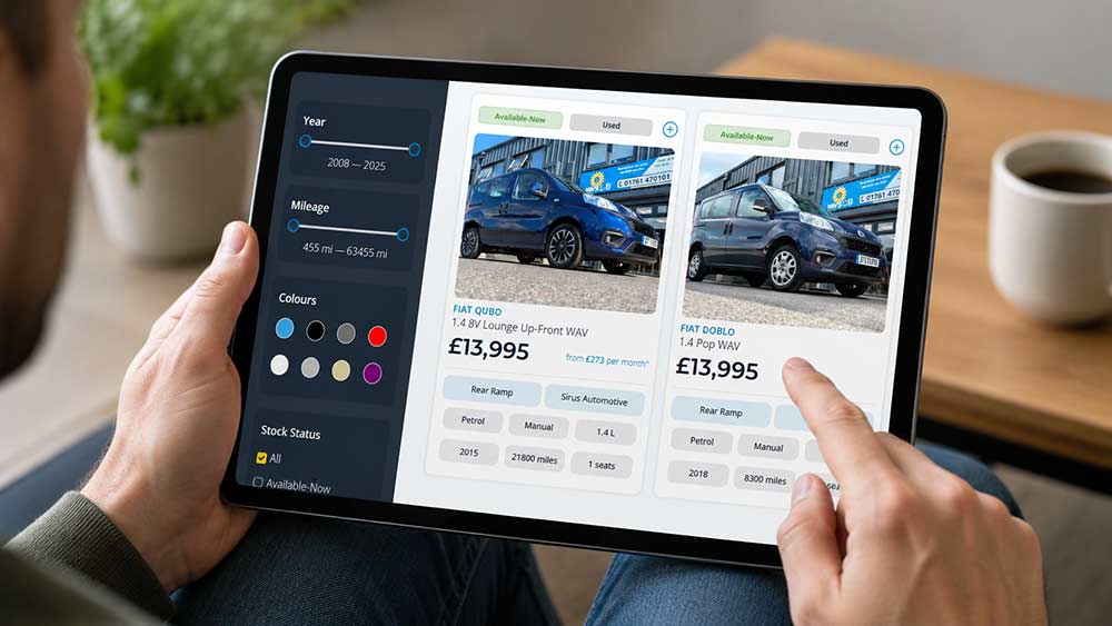 new wavsgb website being used on an an ipad